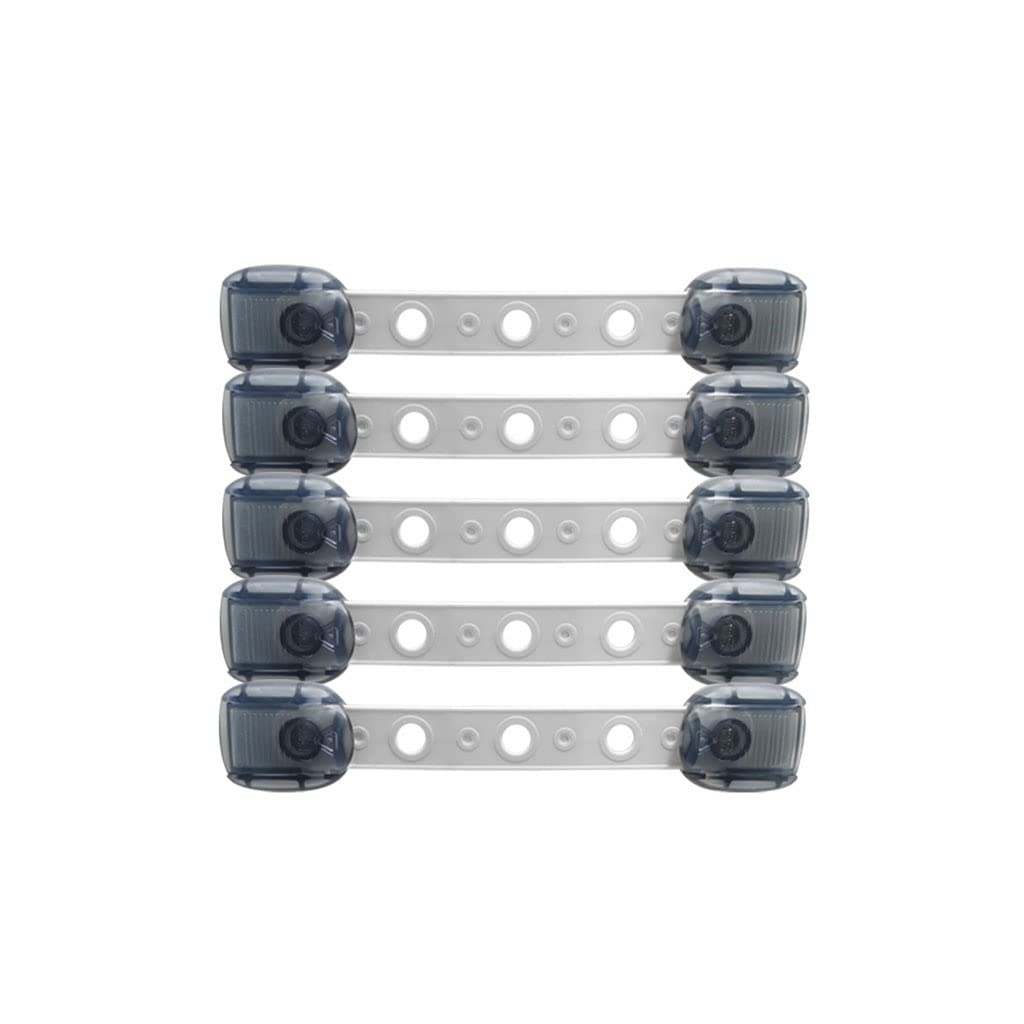 Pięciopak zapięcie szuflady Anti-baby blokada szafki zabezpieczenie przed dziećmi drzwi do szafy lodówka fontanna do picia drzwi przesuwne Pinchers (Color : Blu)