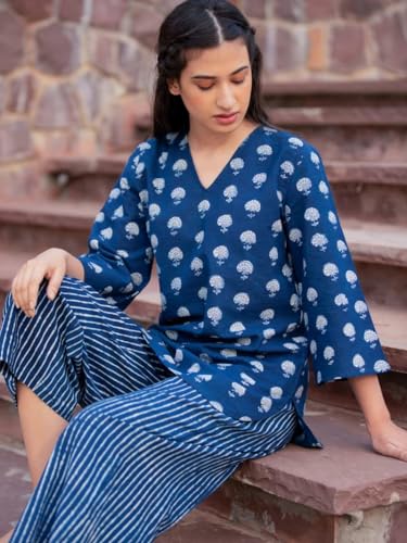 Image of FABNEX Kurta Set for Women | Women Kurta Pant Set |Cotton Blend Regular Women Kurti with Dupatta (Mix Set 3)