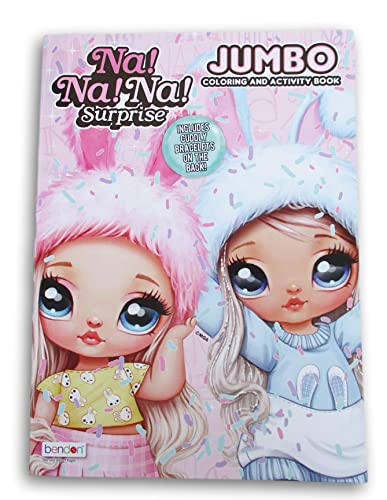Na Na Na Surpresa Livro de Colorir e Atividades com Pulseiras nas Costas - 80 Páginas
