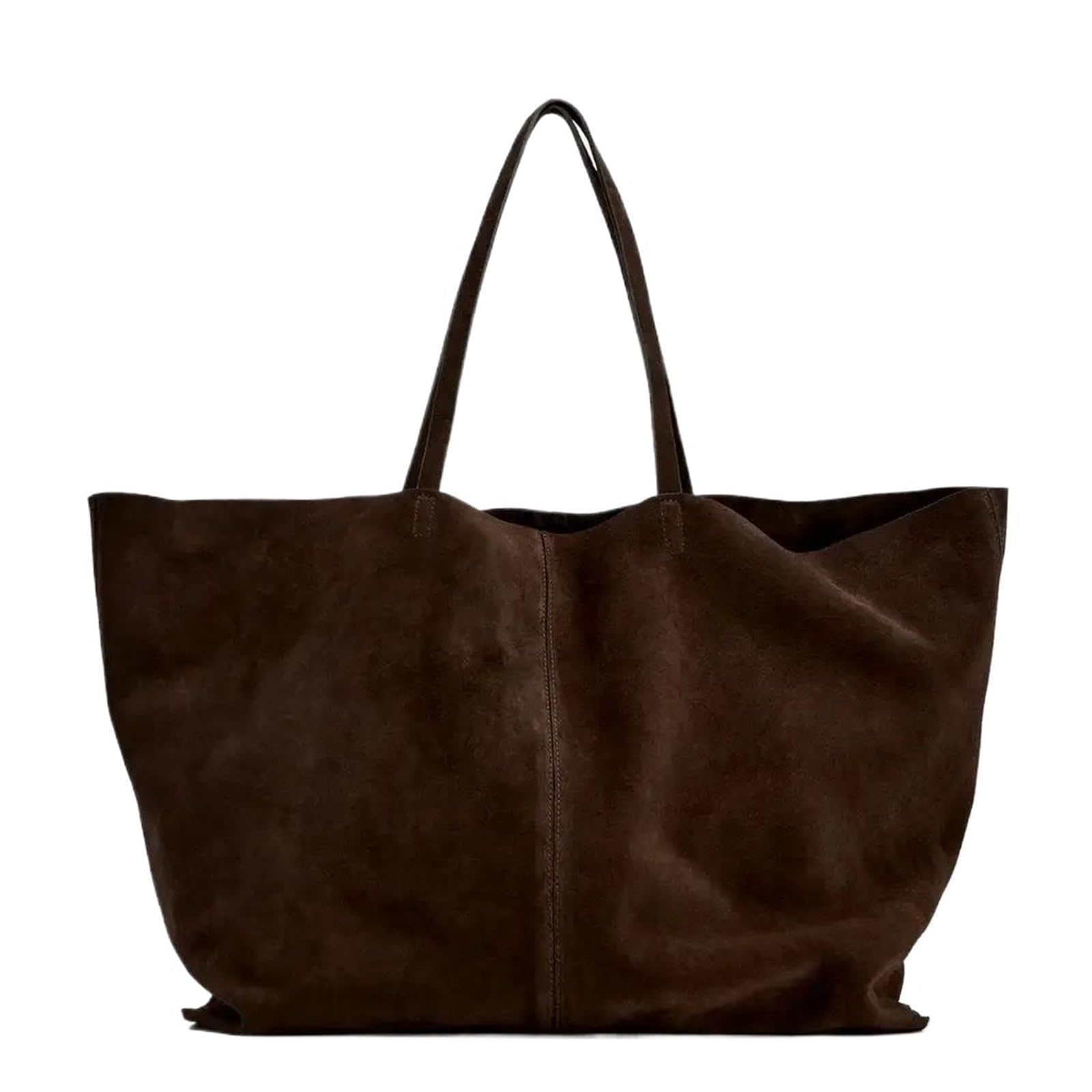 Leather Bags Women BORSA GRANDE IN CAMOSCIO DA DONNA, Borsa tote di design for lo stile quotidiano, a tracolla grande capacità for