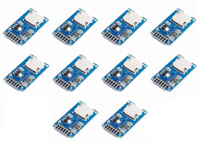 TESTIN ELECTRONICS Micro SD Card Module Storage Board 6 pin TF Card Memory Adapter Reader Module SPI Interface Compatible with Arduino (Pack of 10)-picture-17