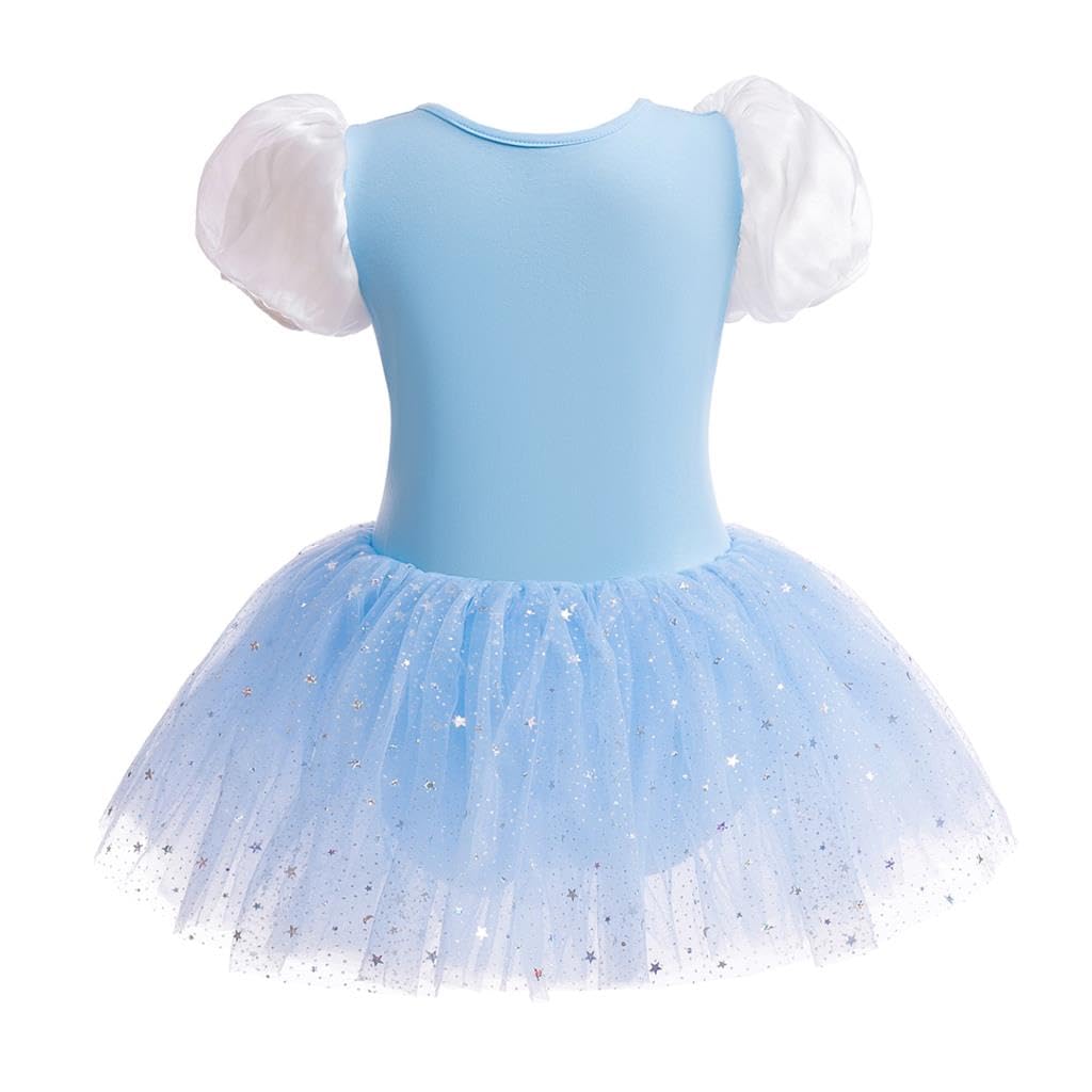 Dressy Daisy Princess Glass Slipper Ballet Leotards Tutu Dress for Baby Girls Ballerina Outfits Dance Costume Dancewear with Tulle Skirt and Accessories Size 18 to 24 Months