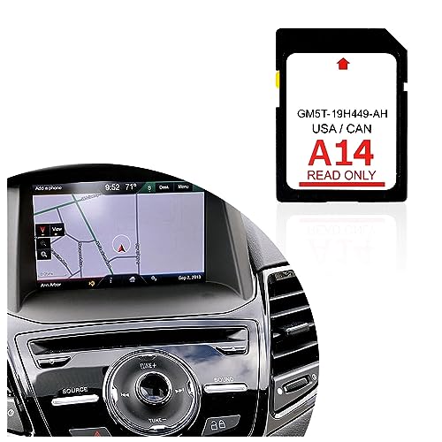 A14 Navigation SD Card,2023 Latest Version US & Canada Maps Car GPS Navigation System SD Card GM5T-19H449-AH Compatible with Ford Lincoln,Road Trip Essentials