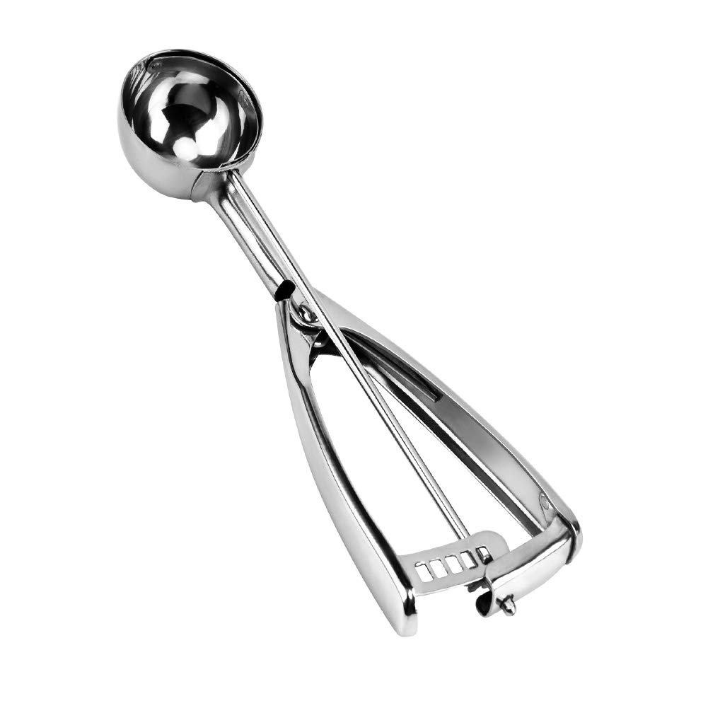 18/8 Stainless Steel Cookie Scoop for Baking - Medium Size - Durable Cookie Dough Scooper 1.5 Tablespoon