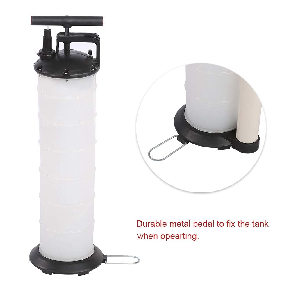Ejoyous Bomba Manual de Extracción de Aceite, 7L Aceite Líquido Extractor Bomba de Transferencia Vacío Bomba de Mano Bomba de Extracción de Líquidos con Manguera para Coche Motocicleta Motor de Barco