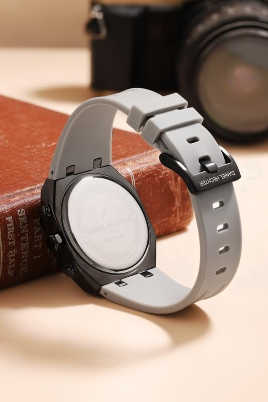 Image of Daniel Hechter Paris Orsay Collection Multifunctional Watch for Men with Octagone Dial and Silicon Strap-DHM1007