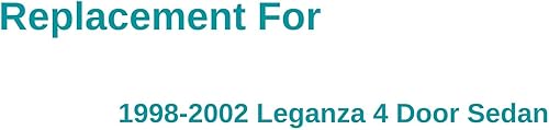 Miniatura 3 de Reemplazo de cristal de la ventana de la puerta delantera del lado del conductorizquierdo para Daewoo Leganza 4 puertas Sedan 1998-2002
