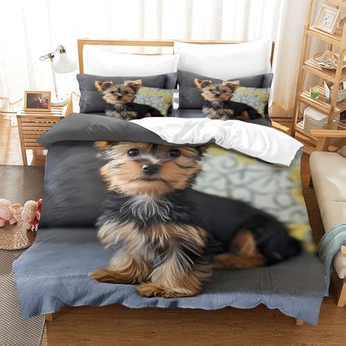 Housse de Couette Chiots 3D pour une Chambre Douce et Cocooning - 3