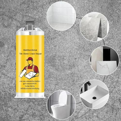 Kit de reparación rápida para baldosas y piedra 2 piezas miniatura 5