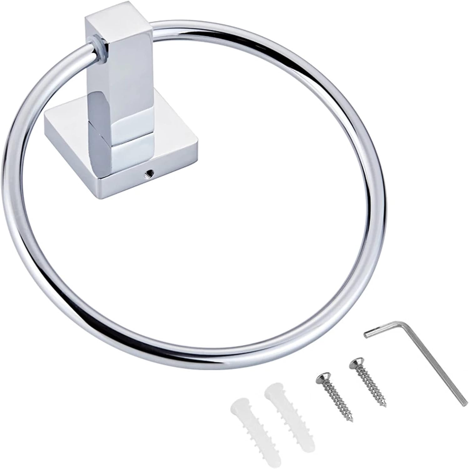 Towel Ring Wall-Mounted Towel Ring Round Rack for Bath, Kitchen, Hotel