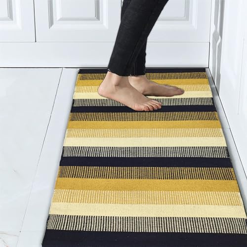 Image of Eco-Friendly Cotton Rug - 2x5 ft Runner for Compact Spaces, Designed for Comfort and Everyday Use