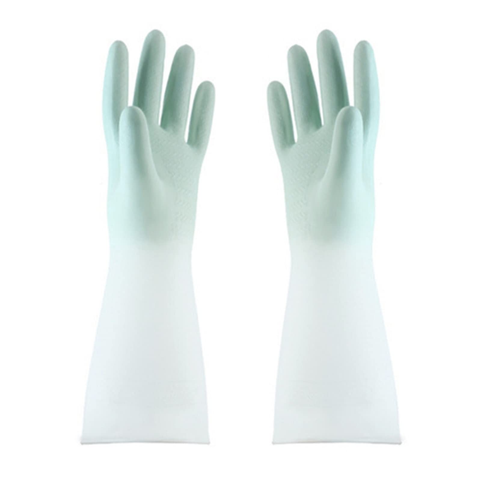 Guantes domésticos de lavado de caucho impermeable Cleaning Gloves, Washing Dishes, Cleaning Gloves, Scrubbers, Dishwashing Sponges, Rubber Gloves, Cleaning Tools(Green)