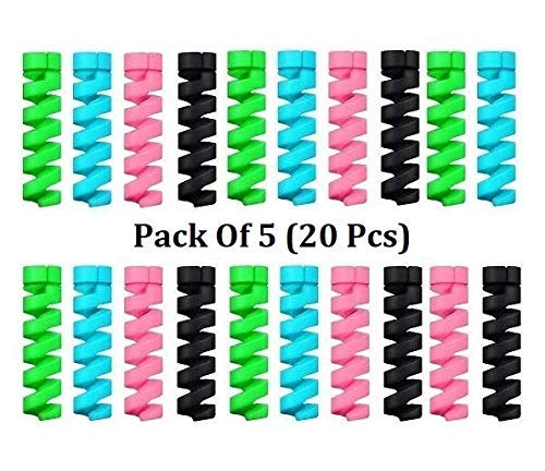 Mistique Mistronics Spiral Charger Cable Protector Data Cable Saver Charging Cords Protective for All Universal Earphone & Cable Cover,Multicolor,Set of 20 (B08RWVBP72) Amazon Price History, Amazon Price Tracker