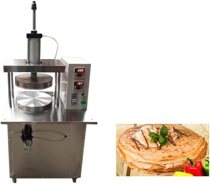 Crepe Makers automatic pancake machine 1200pcs/h pie Baking Machine for Spring pie/roasted duck pie/filling pie/Scallion pancakes/Omelet pie (25CM/9.8inch diameter, 110V/60HZ)