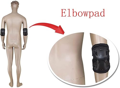 Miniatura 5 de Rodilleras tácticas de camuflaje y coderas para Airsoft Paintball Caza Ejército Patín Deportes al aire libre