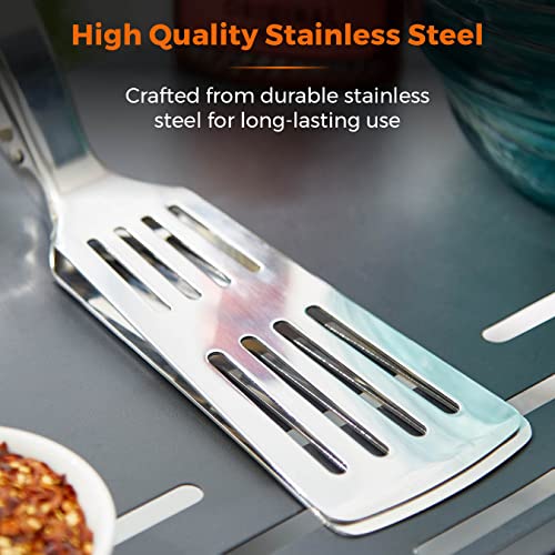 Tower Outdoor Living Multi-Functional Spatula with Wooden Handle, Stainless Steel, T932021 - Image 4