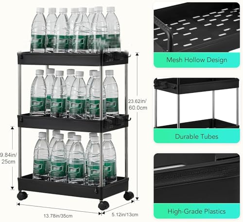 Chariot de rangement fin pour combler les espaces vides entre vos meubles de cuisine