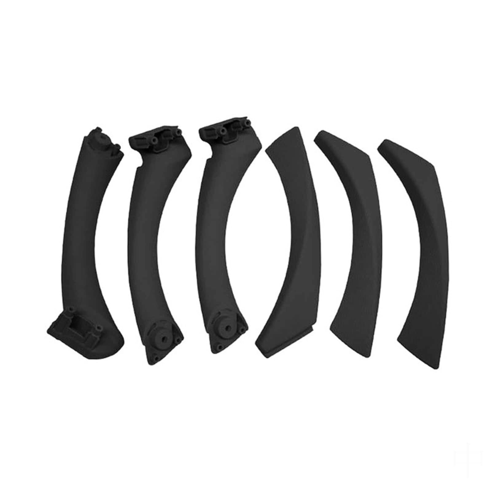 GTDTKGANAK for BMW for E90 E91 3 for Series 2004-2012 LHD RHD Inner Door Handle Panel Kit Interior Door Panel Handle Decorative Covers(Svart)