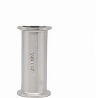 Vista 5 de Tubo de carrete sanitario SS304 de 1.5 pulgadas con extremos de abrazadera, tubo redondo sin costuras con abrazadera triple de 1.5 pulgadas