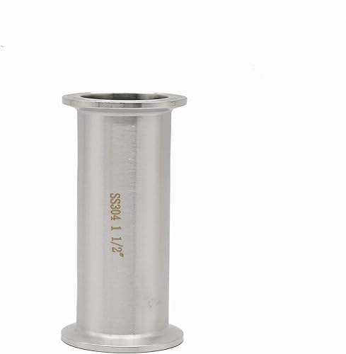 Miniatura 5 de Tubo de carrete sanitario SS304 de 1.5 pulgadas con extremos de abrazadera, tubo redondo sin costuras con abrazadera triple de 1.5 pulgadas con