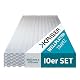 Lichtplatten Kaiser Plastic 10er Set Wellplatte aus Polycarbonat