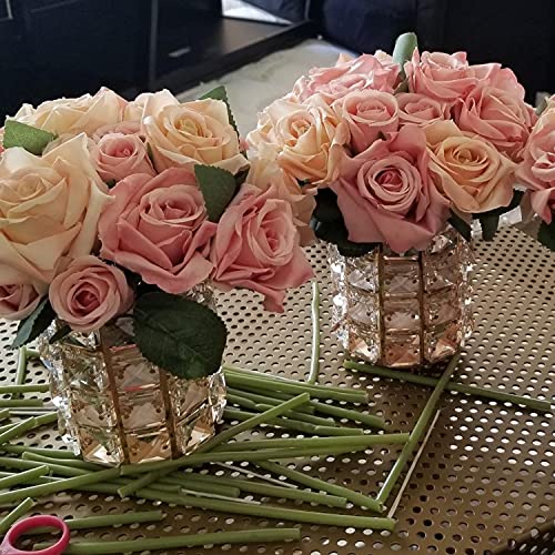 LUGUNU Makeup Brush Holder Organizer Crystal Vanity Decor Bling Personalized Comb Brushes Pen Storage Box Container (Gold 1 Pack)