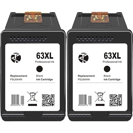 Amazon.com: KONGTENBUY - Repuesto de cartucho de tinta 63XL remanufacturado para  HP Envy 4510 4520 4525 4528 HP OfficeJet 5267 5255 3830 4650 5258 3832 HP  DeskJet 1112 2132 3630 3636 (2 Negro) Negro Negro : Productos de Oficina