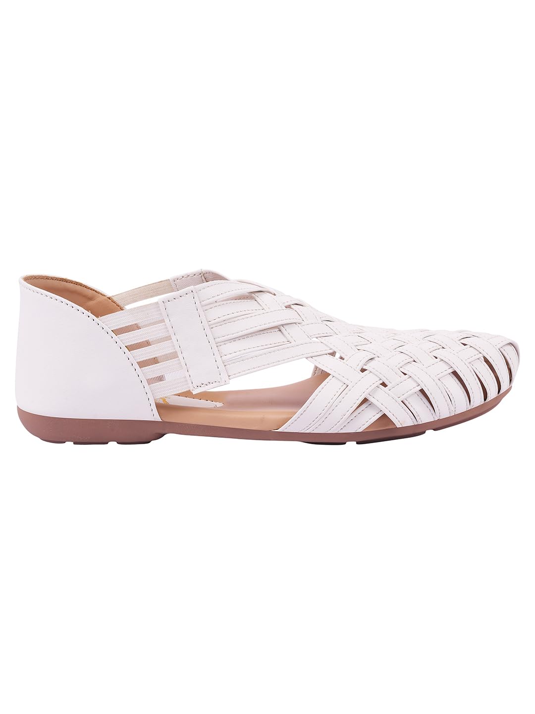 Women's Woven Ballerina Flats – Ethnic Style Comfortable Slip-On Juttis with Closed Toe for Casual & Festive-image-19