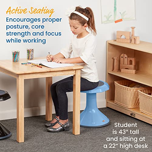 Image of ECR4Kids ACE Active Core Engagement Wobble Stool, 15-Inch Seat Height, Flexible Seating, Powder Blue