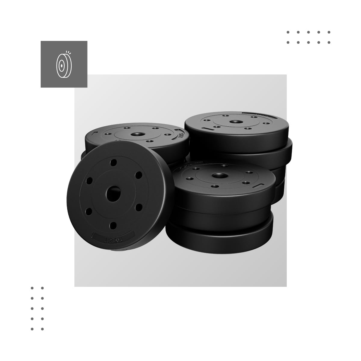 ATHLER Lion | Verstellbares Hantelset Kurzhantel Langhantel Kettlebell | 2-in-1 Hanteln 20–65 kg | Home Gym Fitness Krafttraining Set | Aerobic Gewichtstraining | 1 Set