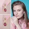 Descubre la mejor manicura y pedicura de LugoPulsa aqui 👈🏼 y pide cita JewelryPalace-Infinito-Pendientes-Colgantes-Mujer-Plata-Oro-14k-Oro-Rosa-Pendientes-de-Gota-88ct-Rubi-Rojo-Creado-Corte-Gota-Agua-Elegantes-Pendientes-Nina-con-Piedra-Joyas-Mujer