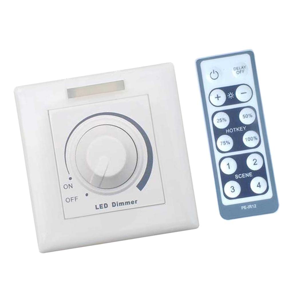 150W Rotary LED Dimmer Dimmable Switch with IR Remoter for Power Supply