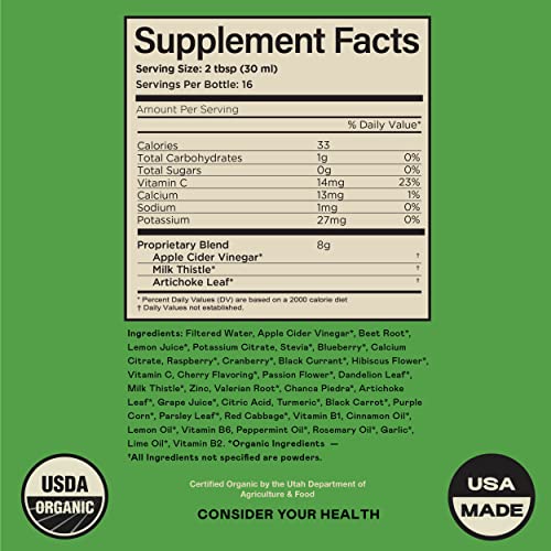 Liver Complete 16oz - Organic Liquid Liver Cleanse & Detox Supplement for High Enzymes, Fatty Liver, & Liver Support - Image 3