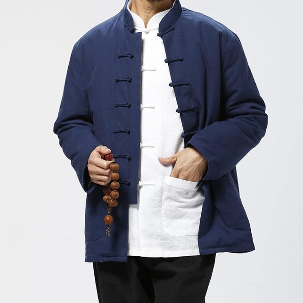 Winter Thick Tang Suit Jackets Cotton Padded Coats Men Warm Tai Chi Uniform Chinese Kung Fu Clothing Shirt