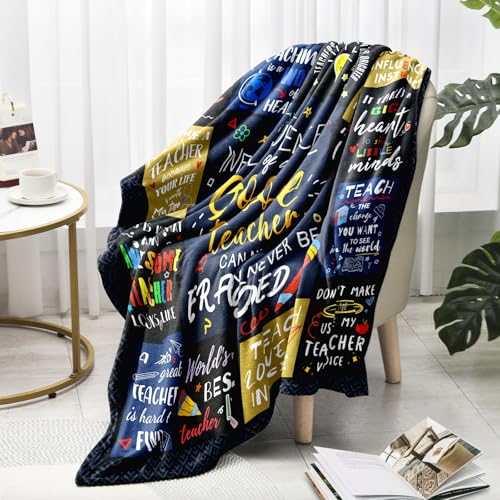 Teacher Gifts for Women Men, Teacher Appreciation Gifts Blanket 60