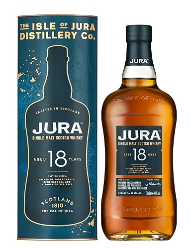 Jura 18 Jahre Single Malt Scotch Whisky mit Geschenkverpackung (1 x 0,7 l)