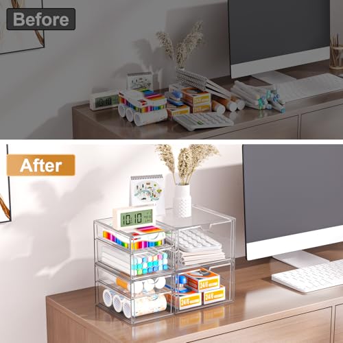 Save 35% on Clear Stackable Storage Drawers - Multi-Purpose Organizer - Image 5