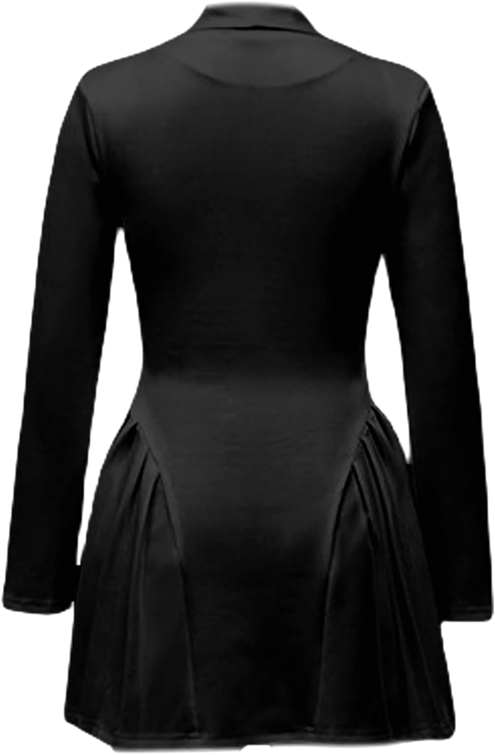 Women's Button Down Mini Dress Lapel V Neck A Line Pleated Short Dress Formal Elegant Homecoming Dresses - Image 6