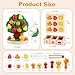 INIFEIDALA Montessori Toys for 3 4 5 6 Year Old - Wooden Sensory Toy for Toddlers - Shape Sorting Puzzle for Fine Motor Skills - Apple Picking Magnetic Tree Toy,Hand-Eye Coordination,Color Recognition