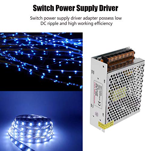 Image of AC to DC Converter, Aluminum Alloy Switch Power Supply Driver Adapter, DC24V LED Screen Strip Light 3D Printer Power Supply(S-100-24(24V /4.2A /100W)AC100-240V)