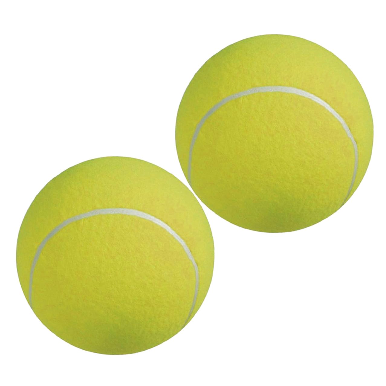 Palla da Tennis Gonfiabile 24cm in Gomma e Fibra Chimica con Ago per Fissaggio, Grande per Animali Domestici e Ragazzo Ragazza