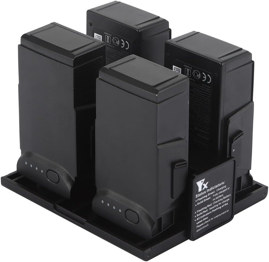 Cargador múltiple Mavic Air concentrador de carga plegable 4 en 1 para baterías de dron 7