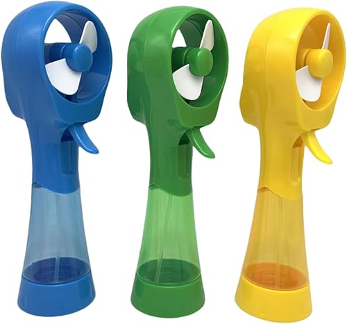 Ventilador de nebulización de agua de lujo Ventiladores de pulverización para exteriores con batería de mano (verde)