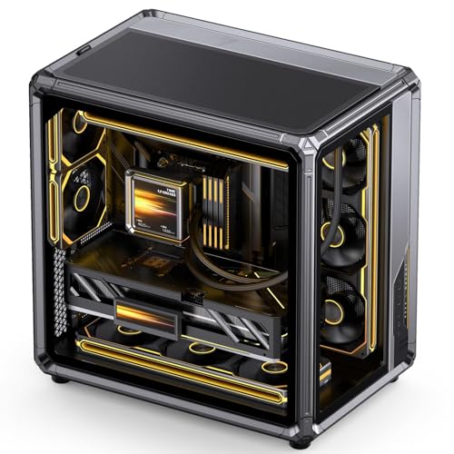 Image of JONSBO X400 Gray ATX PC Case, Back-Connect Desktop Case,MB Auxiliary Air Guidance Cooling System, E-Sport Assistant,2 Sides SP 360 AIO,SP 427mm GPU, ATX<180mm,Compatibility /Heat Dissipation,Gray