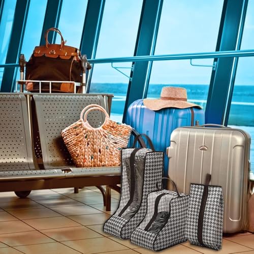 MAPPLE CREATION 3 Set Boot Storage,Portable Short Boots and Tall Boots Storage or Protector Bag, Shoe Sleeves for Travel,Clear Boots Cover,Shoes Packing Organizers for Men & Women Sneakers 5 51HSqf7kgaL