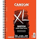 Canson XL Serie Skizzenblock, Papier, Weiß, 9x12