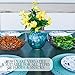 PLASTICPRO Disposable 128 ounce Square Serving Bowls, Party Snack or Salad Bowl, Extra Large Plastic Crystal Clear Pack of 4