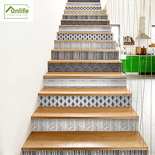 Decoración de escaleras boho funlife pack de 15 vinilos autoadhesivos para un hogar acogedor 6