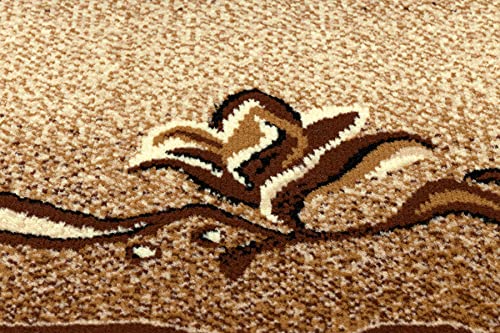Alfombra de pasillo BCF KRZYŚ marrón de 150x230 cm rugsx 7