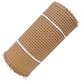 Cane Webbing 20x39in Heavy Duty Smooth Rattan Roll Flexible PE Synthetic Caning Material for Furniture, Chair, Cabinet, Basket Rattan Material Cane Webbing Roll Bamboo
